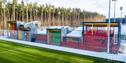 Построенные объекты Спортивный комплекс из клееного бруса в парке Малевича Барвиха Holz House 8